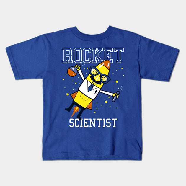 Rocket Scientist Funny Cute Gift For Students Kids Kids T-Shirt by Originals By Boggs